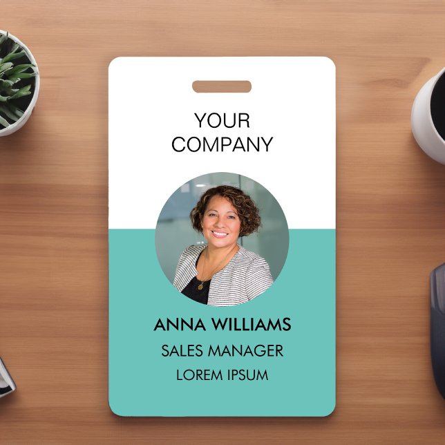 employee round Photo ID Badge (Creator Uploaded)