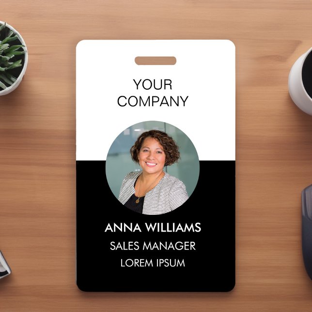 employee round Photo ID Badge (Creator Uploaded)