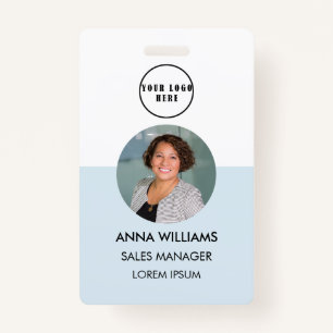 employee round Photo ID ID Badge