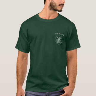 Employee Staff Business Unform Deep Forest Green T-Shirt