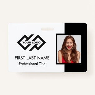 Employee Staff ID Teal Logo Photo ID Badge
