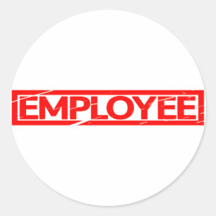 Employee Stamp Classic Round Sticker