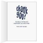 Employee Team Thank You Appreciation Navy Jumbo