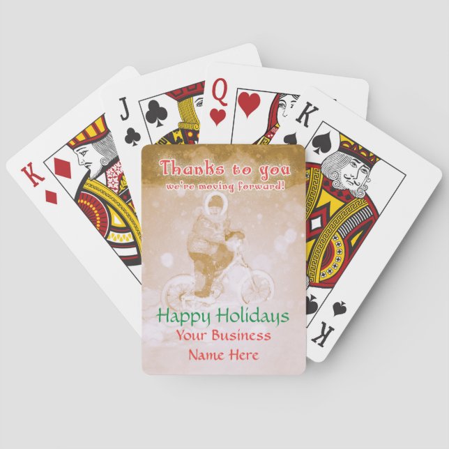 Employee Thank You Gift Custom Playing Cards (Back)