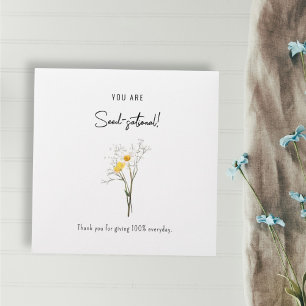 Employee Worker Appreciation Favour Plant Seed Envelope