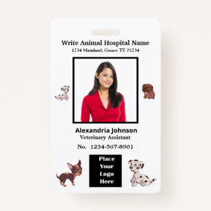 Employees Name ID Identification Logo Custom ID Badge