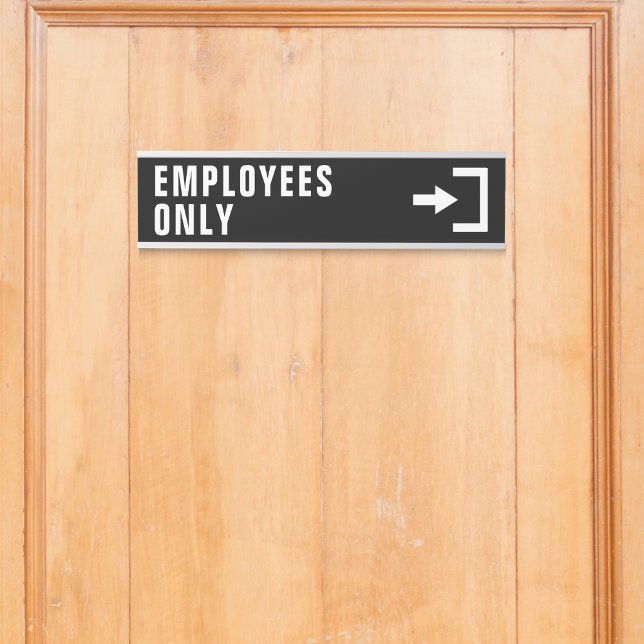Employees Only Business Office Black Door Sign (Employees Only Business Office Black Door Sign)