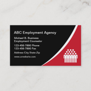 Employment Agency Business Cards