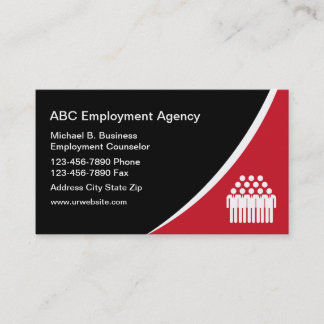 Employment Agency Business Cards