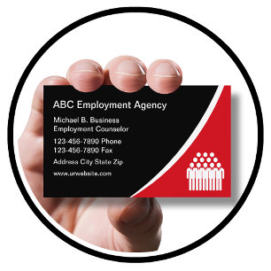 Employment Agency Business Cards