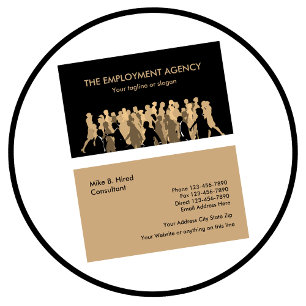 Employment Agency Business Cards