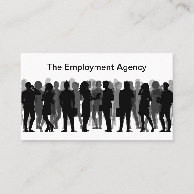 Employment Agency Recruiter Business Cards (Front)