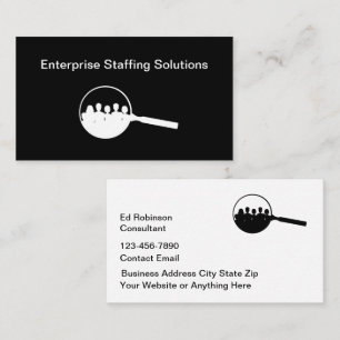 Employment Business Staffing Services Business Card