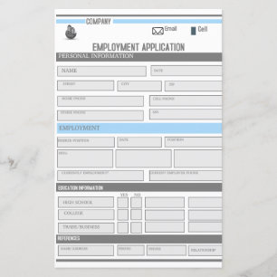 Employment sheet