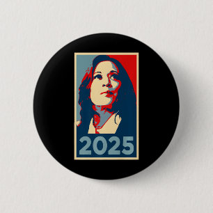 Empower 2025 Inauguration Kamala Harris Obama Post 6 Cm Round Badge