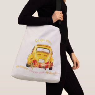 Empower Latina Positive Message Wording Cute Buggy Crossbody Bag