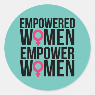 Empower Women Classic Round Sticker