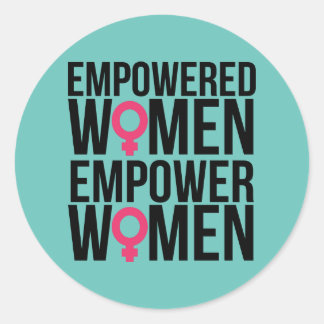 Empower Women Classic Round Sticker