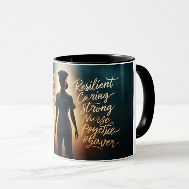 Empower Your Mornings: "Strength & Grace" Mug (Front Right)