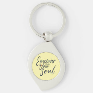 "Empower Your Soul - Motivational Throw Key Ring