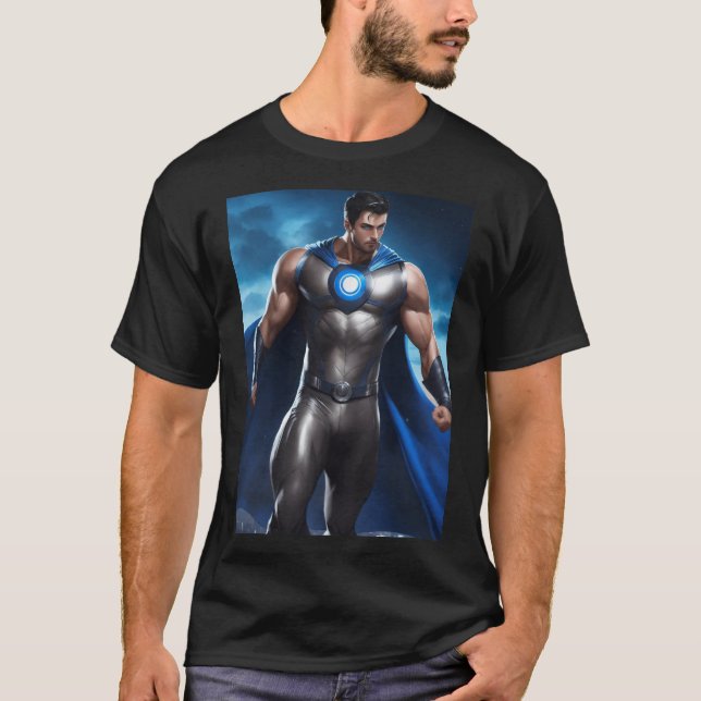 Empower Your Style: Superhero Tattoo Tee for Every (Front)