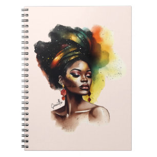 Empowered African-American Woman (2) Notebook