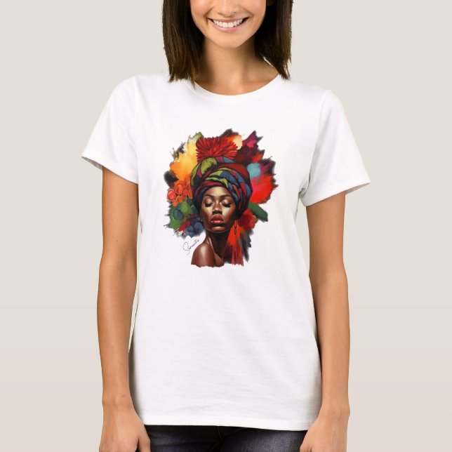 Empowered African-American Woman T-Shirt (Front)