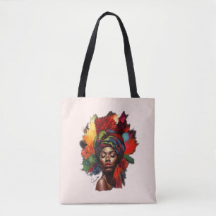 Empowered African-American Woman Tote Bag