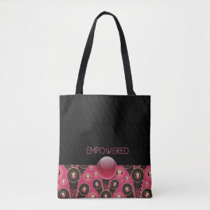 EMPOWERED - Black, Salmon - Handbag