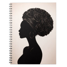 Empowered Black Woman Silhouette Journal