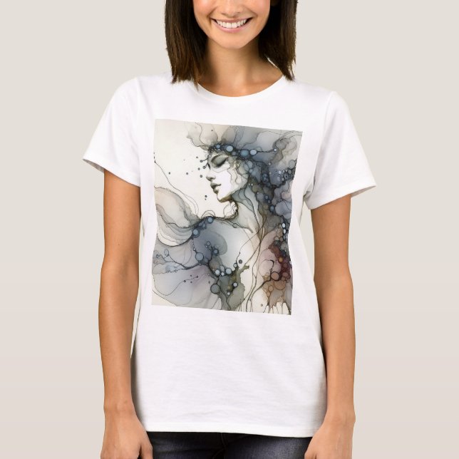 Empowered Canvas: Wearable Art for Women tshirt (Front)
