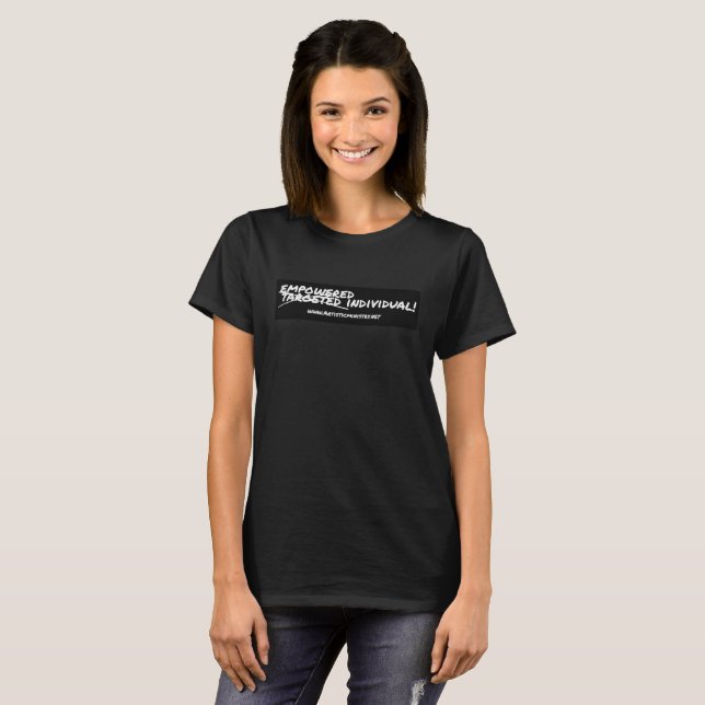 Empowered Individual T-shirt (B//W logo) (Front Full)