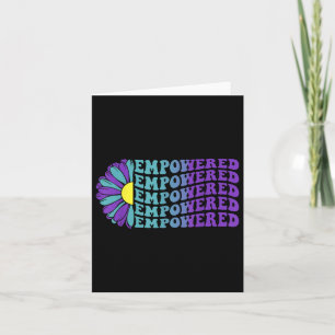 Empowered, Suicide Prevention Awareness Sunflower  Card