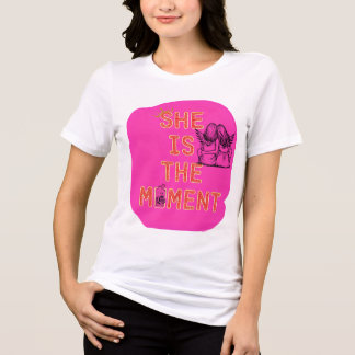 Empowered Vibes – She Is the Moment Graphic Tee” Tri-Blend Shirt