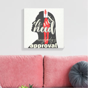 🖼️ Empowered Woman– Feminine Strength Wall Canvas Print