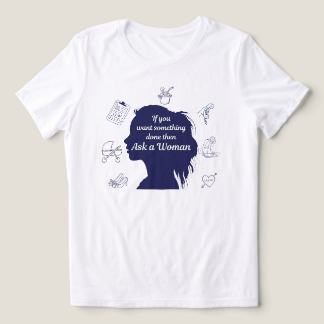 Empowered Woman Gift Tri-Blend Shirt (Design Front)
