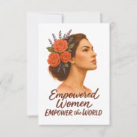 Empowered Woman with Floral