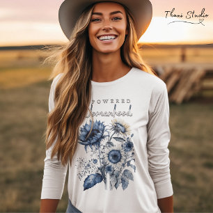Empowered Womanhood Water Colour Floral Inspiratio T-Shirt