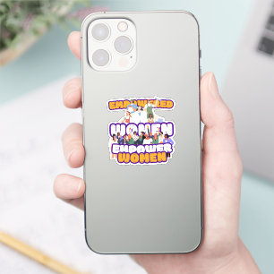 Empowered Women Custom-Cut Vinyl Sticker