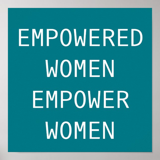 Empowered Women Empower Cool RBG Poster (Front)