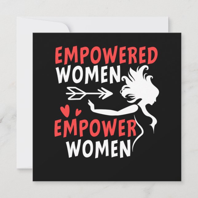 Empowered Women Empower Women Feminist Feminism Fe Invitation (Front)