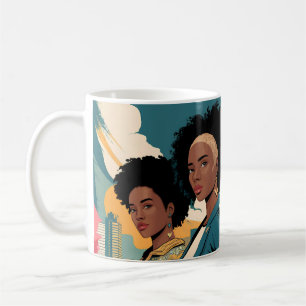 Empowered Women in Urban Fashion Coffee Mug