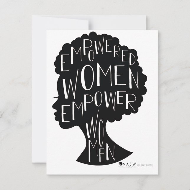 Empowered women notecards (Front)