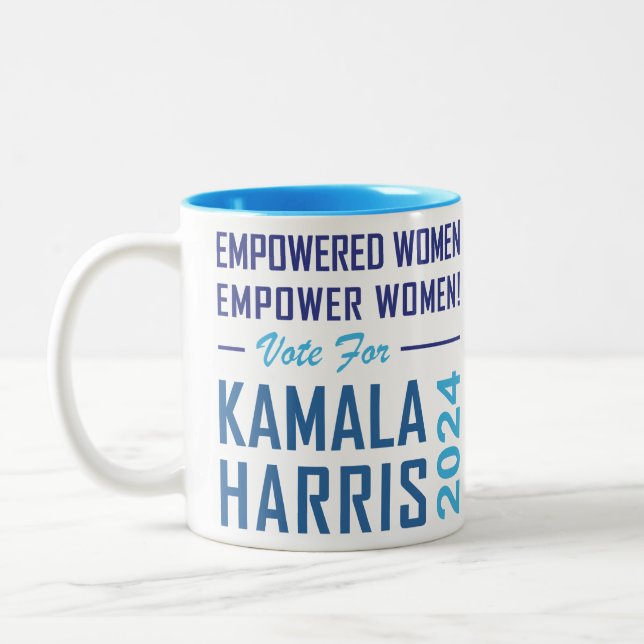 EMPOWERED WOMEN... Two-Tone COFFEE MUG (Left)