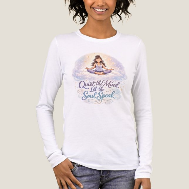 Empowered Yoga Warrior Quote Bold Colorful Tee (Front)