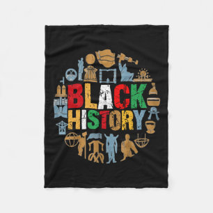 Empowering Black History Month Wear 2 Fleece Blanket