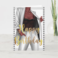 Empowering Black Women 'Girl Boss' Birthday Card