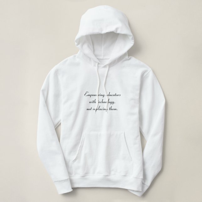 Empowering educators-Hooded sweat shirt for women (Design Front)