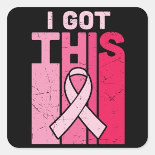 Empowering Got This Breast Cancer Warrior Survivor Square Sticker