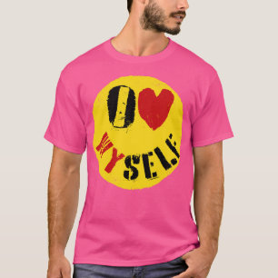 Empowering Graffiti Happy Face SLove Street Art Na T-Shirt